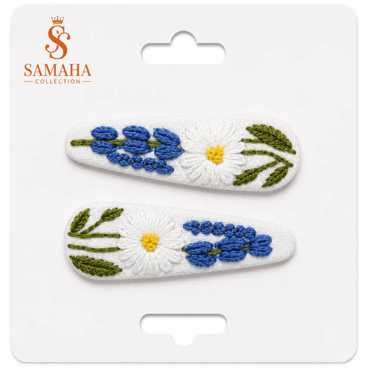 Blue Meadow Daisy Hair Pins 💙✨