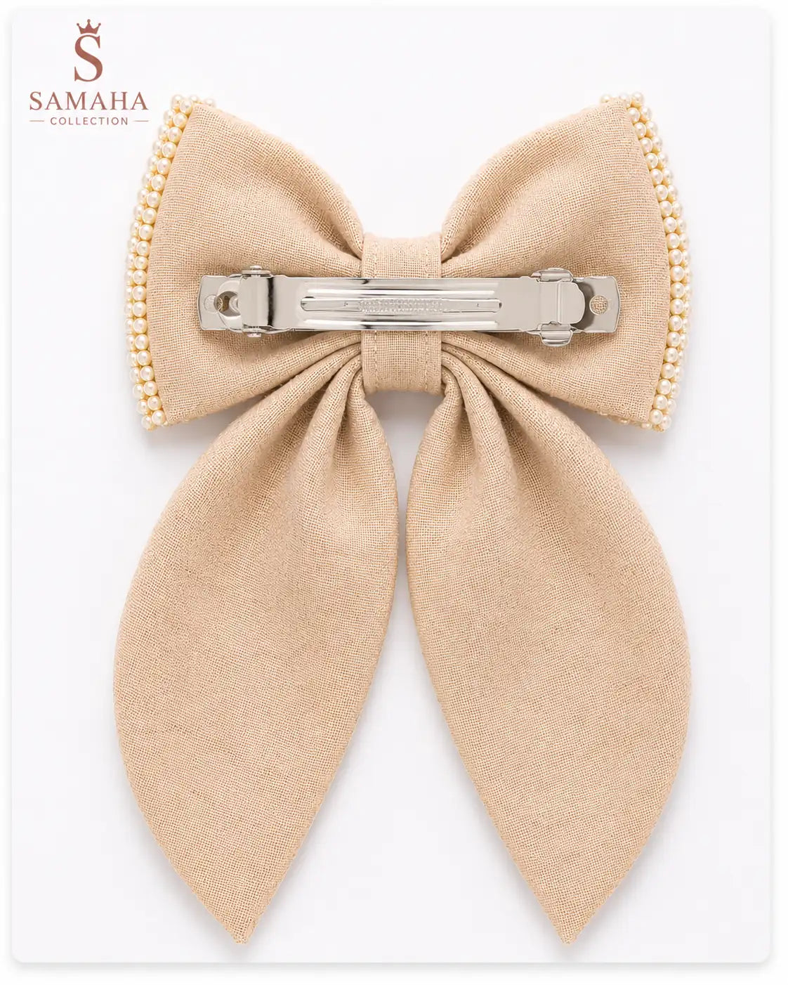 Champagne Blossom Bow ✨