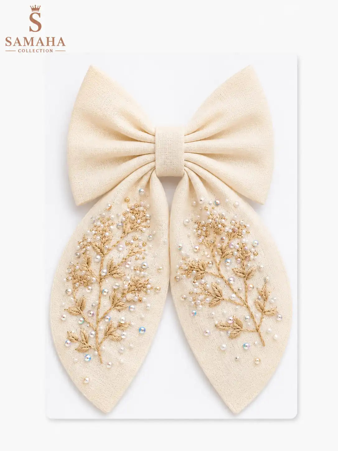 Golden Pearl Bow 🤍