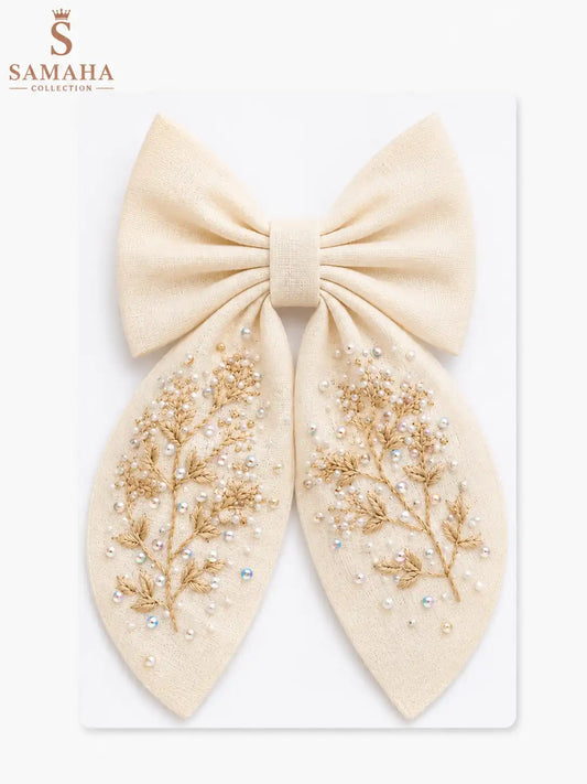 Golden Pearl Bow 🤍