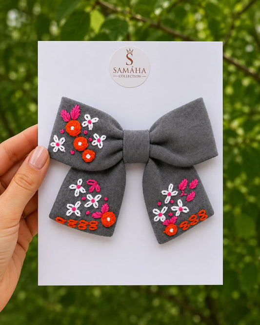 Misty Blossom Hair Bow