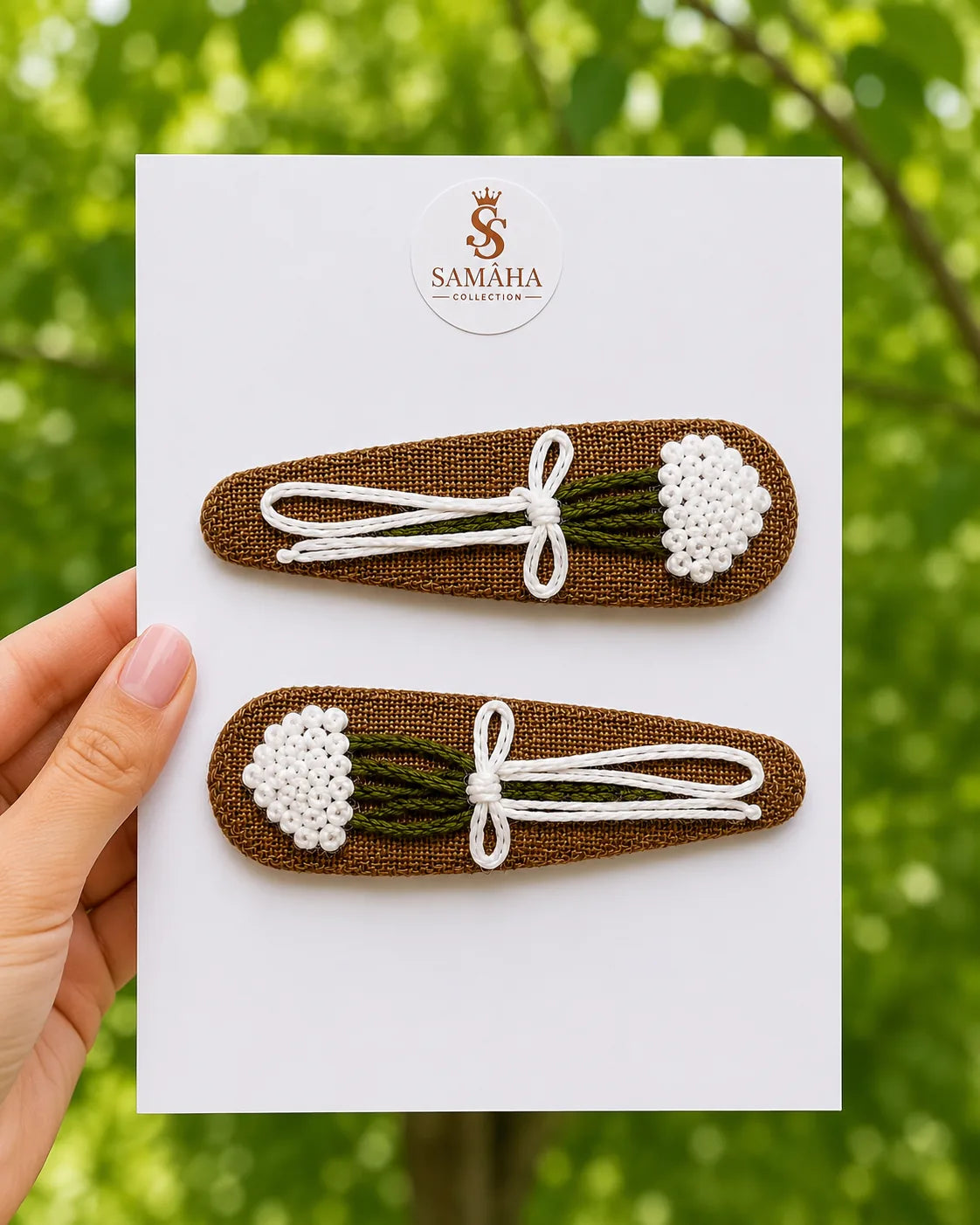 Caramel Bouquet Hair Pins 🤍✨