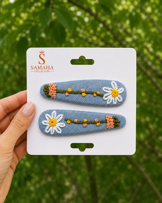 Sky Daisy Hair Pins 🌼✨