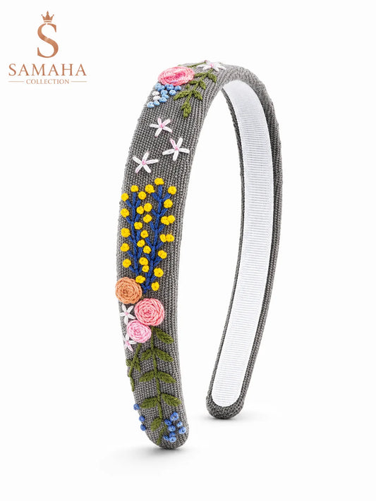Meadow Bloom Embroidered Hairband