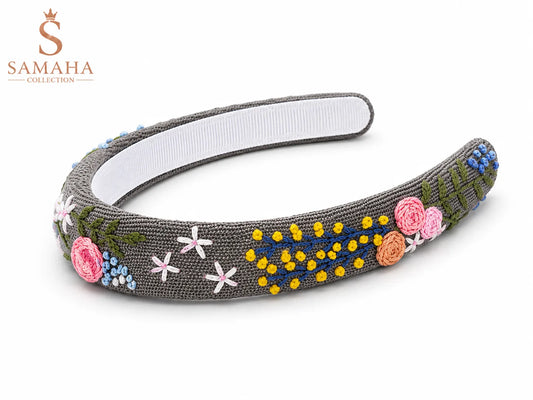 Meadow Bloom Embroidered Hairband