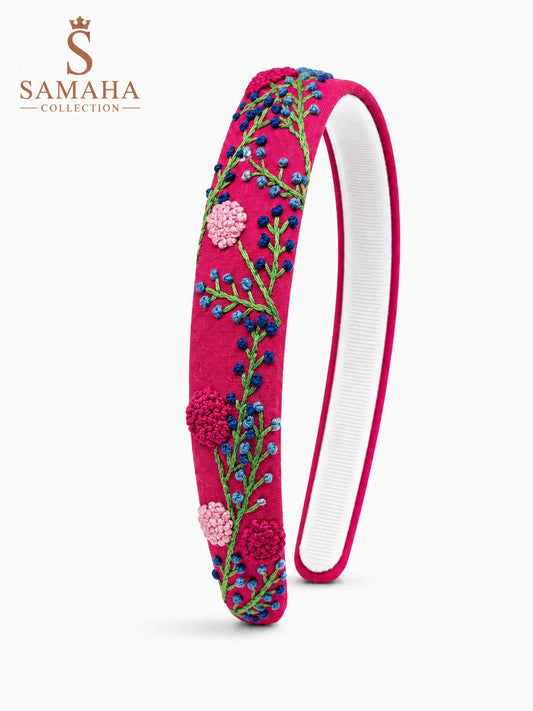 Embroidered Floral Hair band
