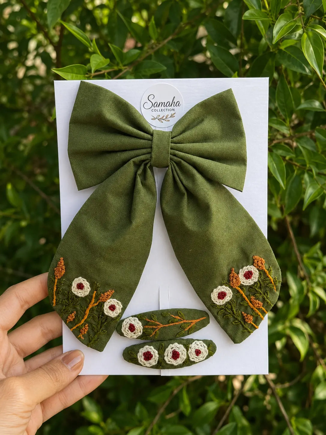 Forest Garden Bow & Pin Set