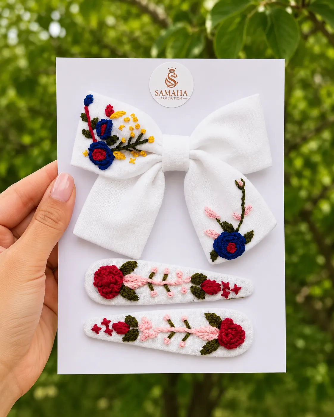 Blossom Harmony Bow & Pin Set