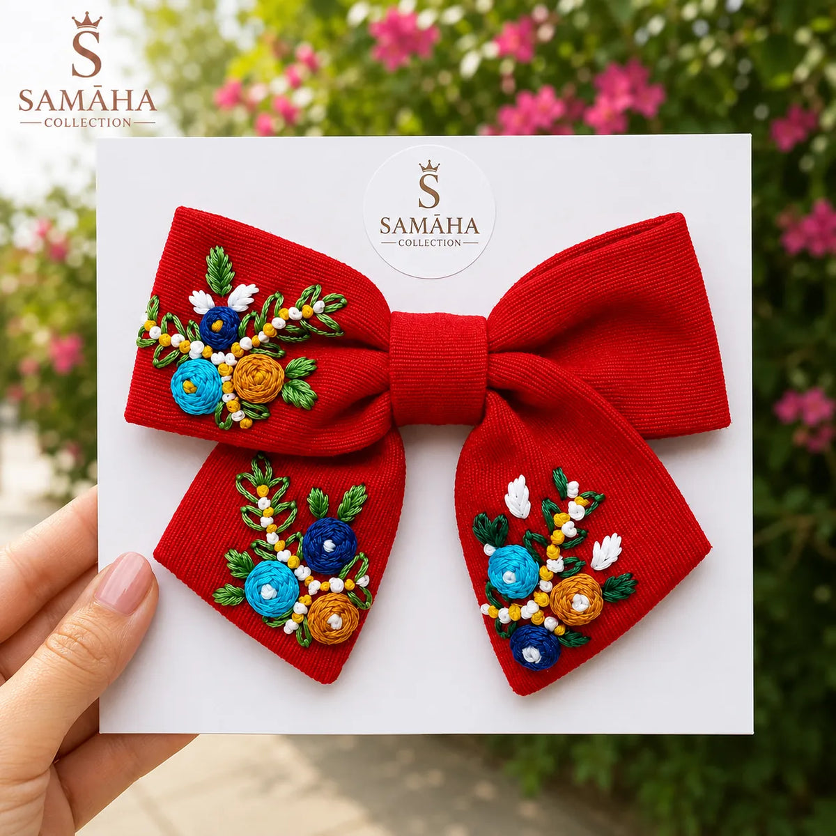 Vibrant Bloom Hair Bow ✨