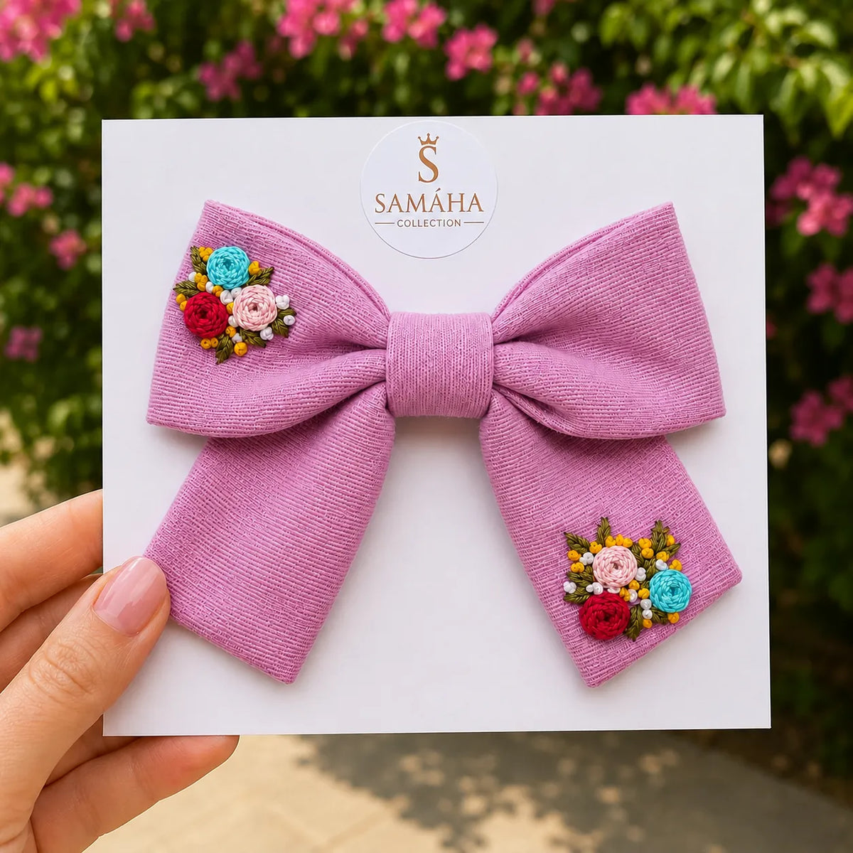 Lilac Bloom Bow ✨