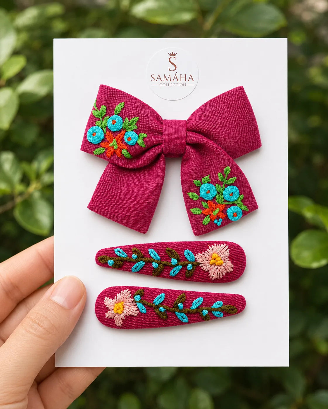 Blossom Duo Hair Bow & Pin Set