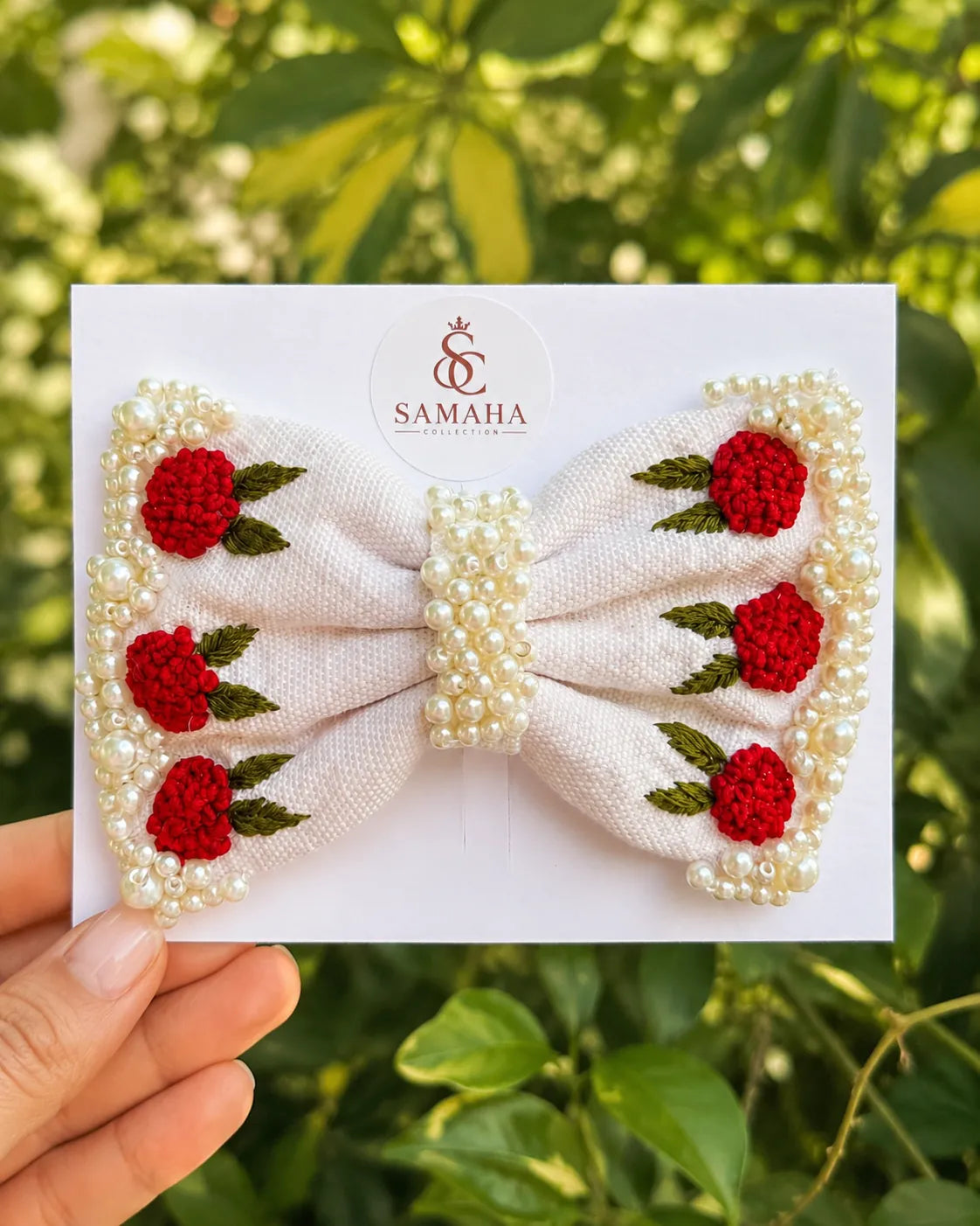 Ruby Pearl Bow ✨