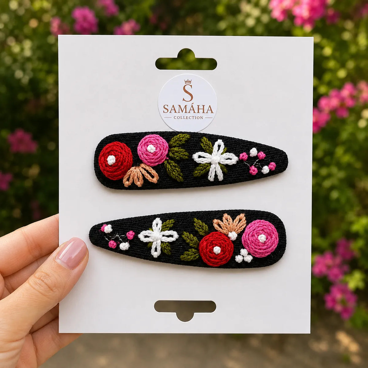 Midnight Garden Hair Pins 🌸✨